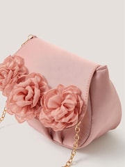 Monsoon Pink Corsage Satin Bag - Image 2 of 2