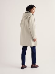 Seasalt Cornwall Mid Natural Coverack Waterproof Coat - Image 2 of 5