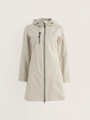Seasalt Cornwall Mid Natural Coverack Waterproof Coat - Image 4 of 5