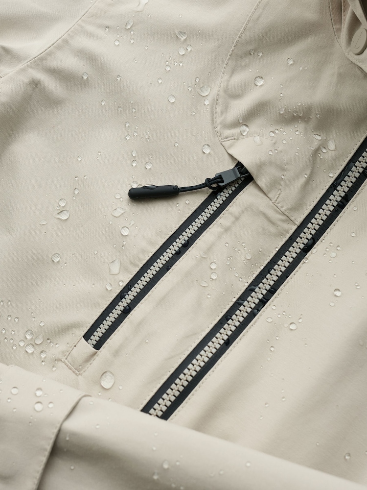 Seasalt Cornwall Mid Natural Coverack Waterproof Coat - Image 5 of 5 Seasalt Cornwall Mid Natural Coverack Waterproof Coat - Image 5 of 5