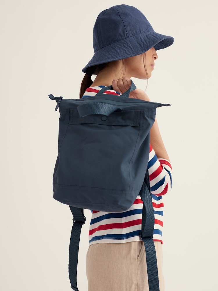 Seasalt Cornwall Blue Porthlynn Waterproof Backpack - Image 2 of 6 Seasalt Cornwall Blue Porthlynn Waterproof Backpack - Image 2 of 6
