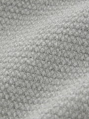 Grey Gingham Crew Neck Regular 100% Cotton Mock Shirt Jumper - Image 7 of 7