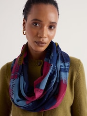 Seasalt Cornwall Pink Pentillie Snood Scarve - Image 2 of 4