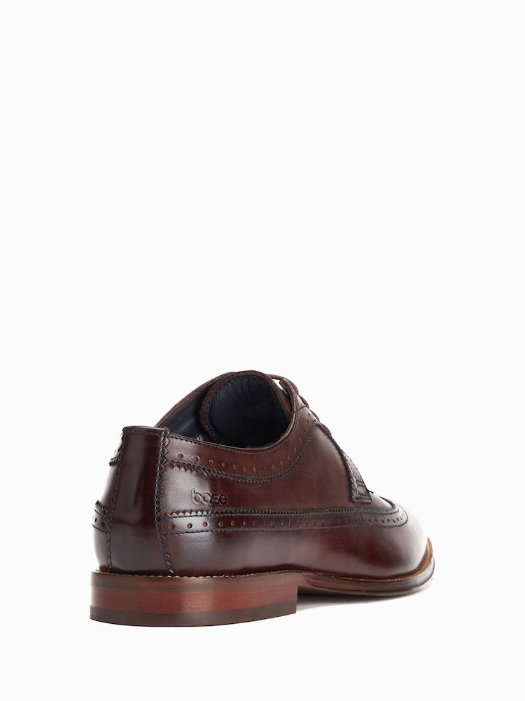 Base London Brown Havisham Long Wing Brogues - Image 2 of 5