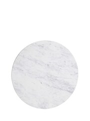 Barker and Stonehouse White Calliope Marble 75cm Coffee Table - Image 4 of 5