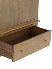 Barker and Stonehouse Brown Runswick Wood Double 1 Drawer Wardrobe - Image 6 of 6