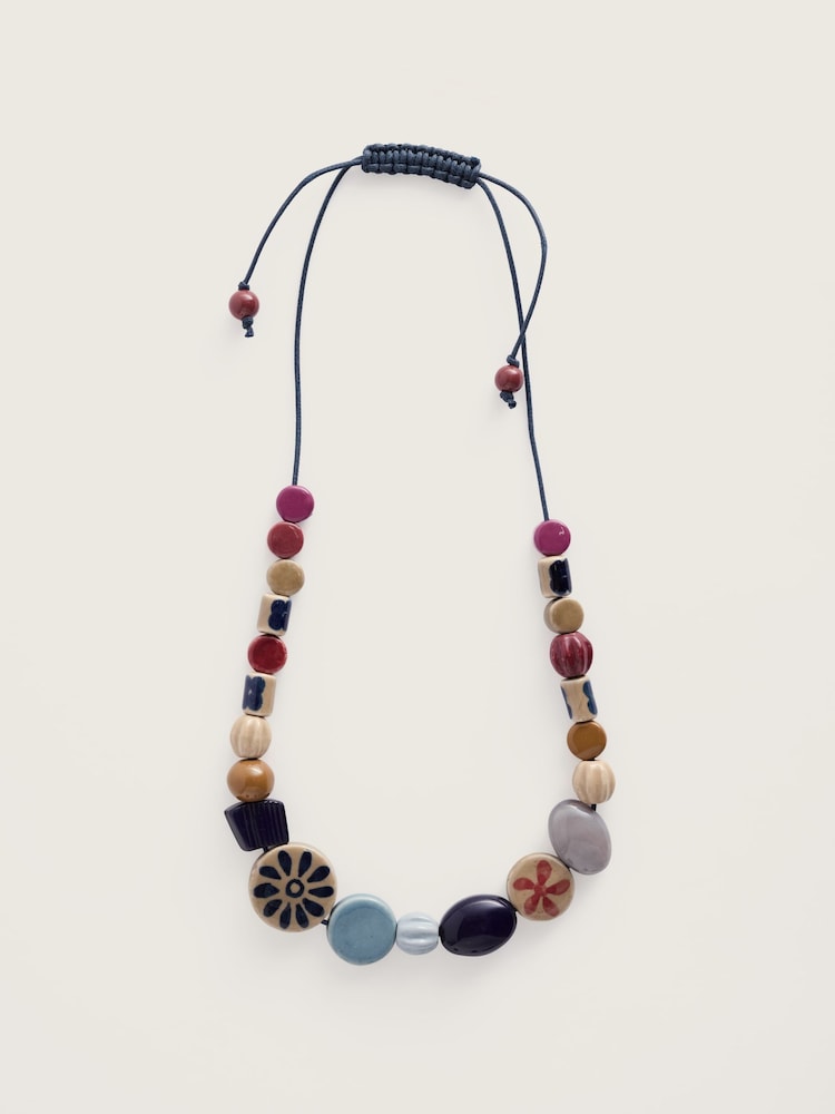 Seasalt Cornwall Blue Budburst Necklace - Image 1 of 4 Seasalt Cornwall Blue Budburst Necklace - Image 1 of 4