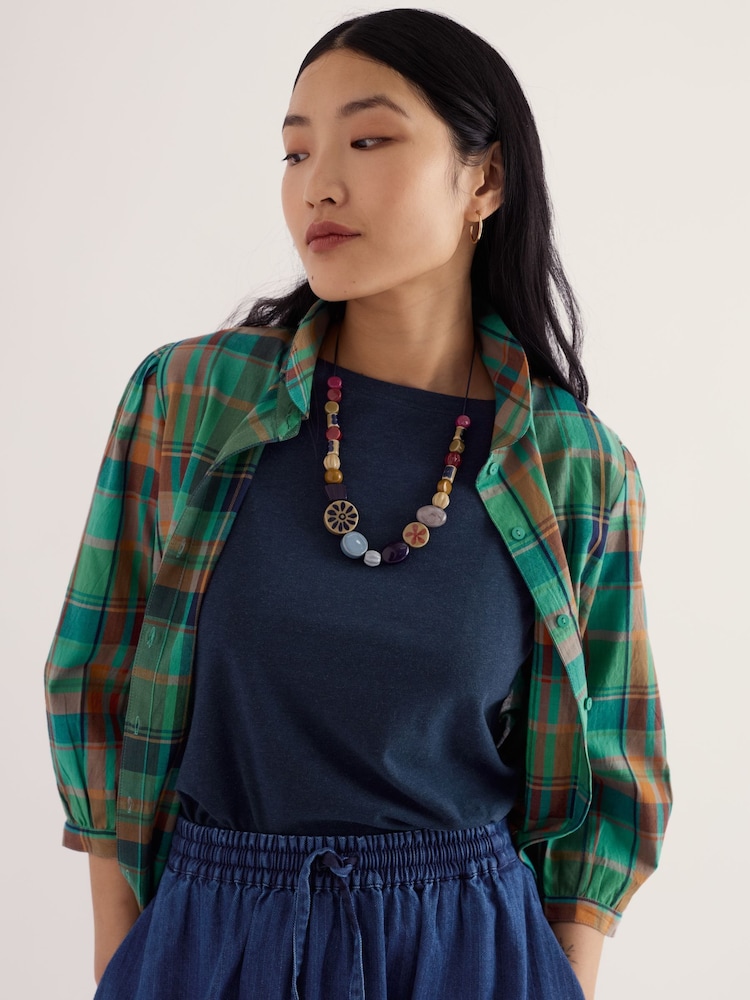 Seasalt Cornwall Blue Budburst Necklace - Image 2 of 4 Seasalt Cornwall Blue Budburst Necklace - Image 2 of 4