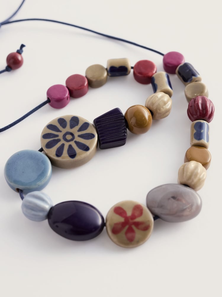 Seasalt Cornwall Blue Budburst Necklace - Image 4 of 4 Seasalt Cornwall Blue Budburst Necklace - Image 4 of 4