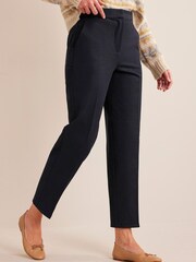 Boden Blue Bi-Stretch Tapered Trousers - Image 1 of 6