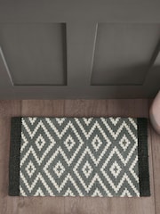 Grey Geo Diamond Doormat - Image 1 of 6