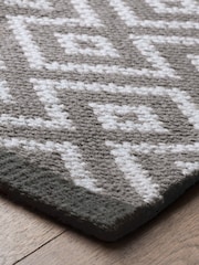 Grey Geo Diamond Doormat - Image 3 of 6