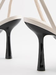 Bone White Forever Comfort® Real Feather Heel Sandals - Image 4 of 5