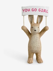 Pearl White You Got This You Go Girl Rosie The Rabbit Ornament - Image 3 of 5