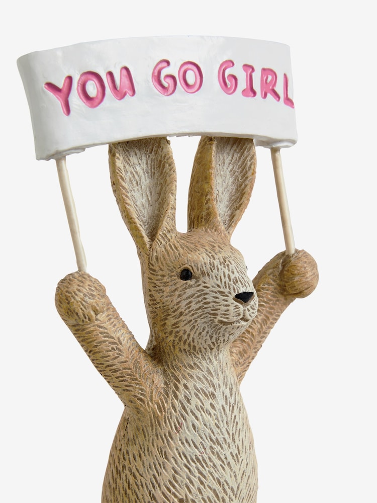 Pearl White You Got This You Go Girl Rosie The Rabbit Ornament - Image 5 of 5