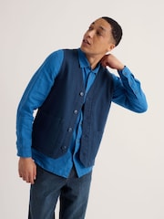 Seasalt Cornwall Blue Tollgate Waistcoat - Image 2 of 5