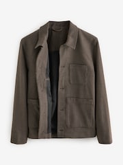 Brown Smart Check Shacket - Image 12 of 16