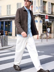 Brown Smart Check Shacket - Image 5 of 16