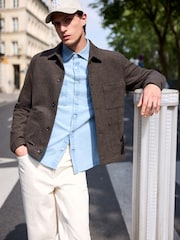 Brown Smart Check Shacket - Image 7 of 16