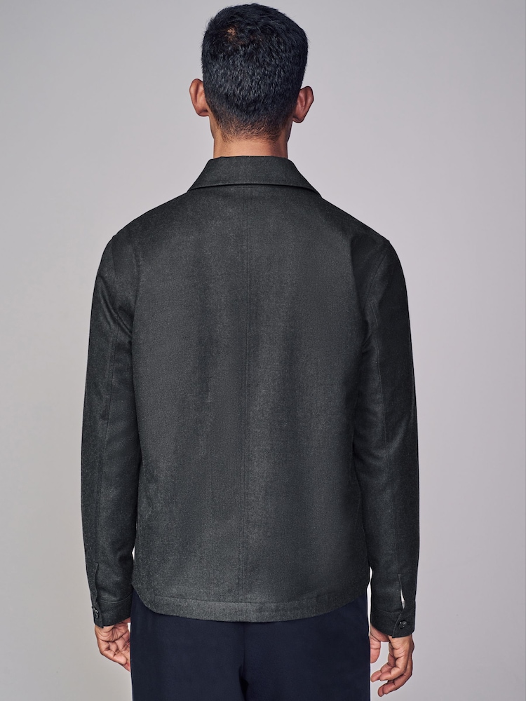 Anthrazit - Elegante Hemdjacke - Bild 2 von 11 Anthrazit - Elegante Hemdjacke - Bild 2 von 11