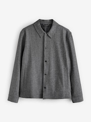 Grey Smart Textured Shacket - Image 11 of 15