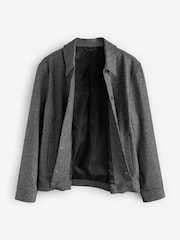 Grey Smart Textured Shacket - Image 12 of 15