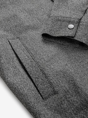 Grey Smart Textured Shacket - Image 13 of 15