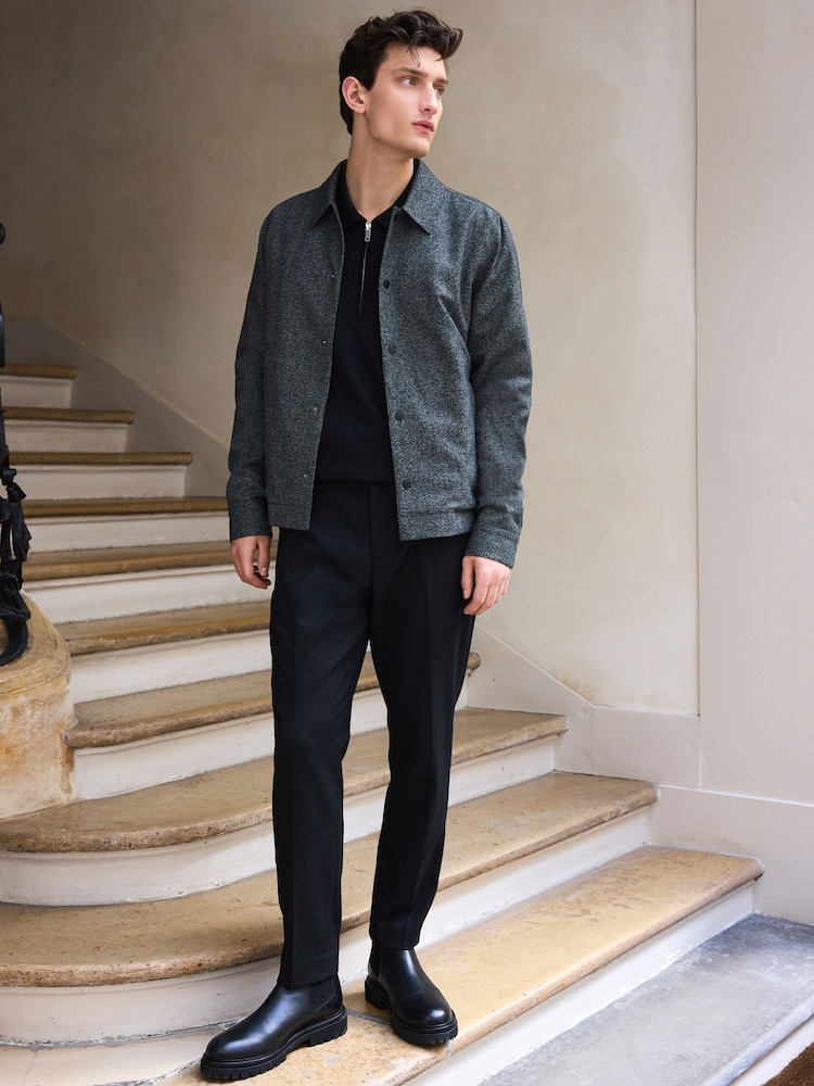 Grey Smart Textured Shacket - Image 2 of 15