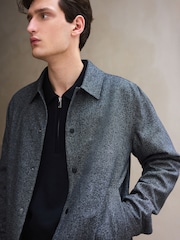 Grey Smart Textured Shacket - Image 8 of 15