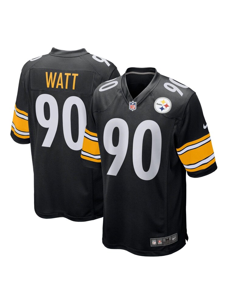 Nike Black NFL Pittsburgh Steelers Home Game Jersey - T.J. Watt Youth - Image 1 of 3