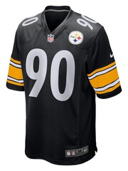 Nike Black NFL Pittsburgh Steelers Home Game Jersey - T.J. Watt Youth - Image 2 of 3