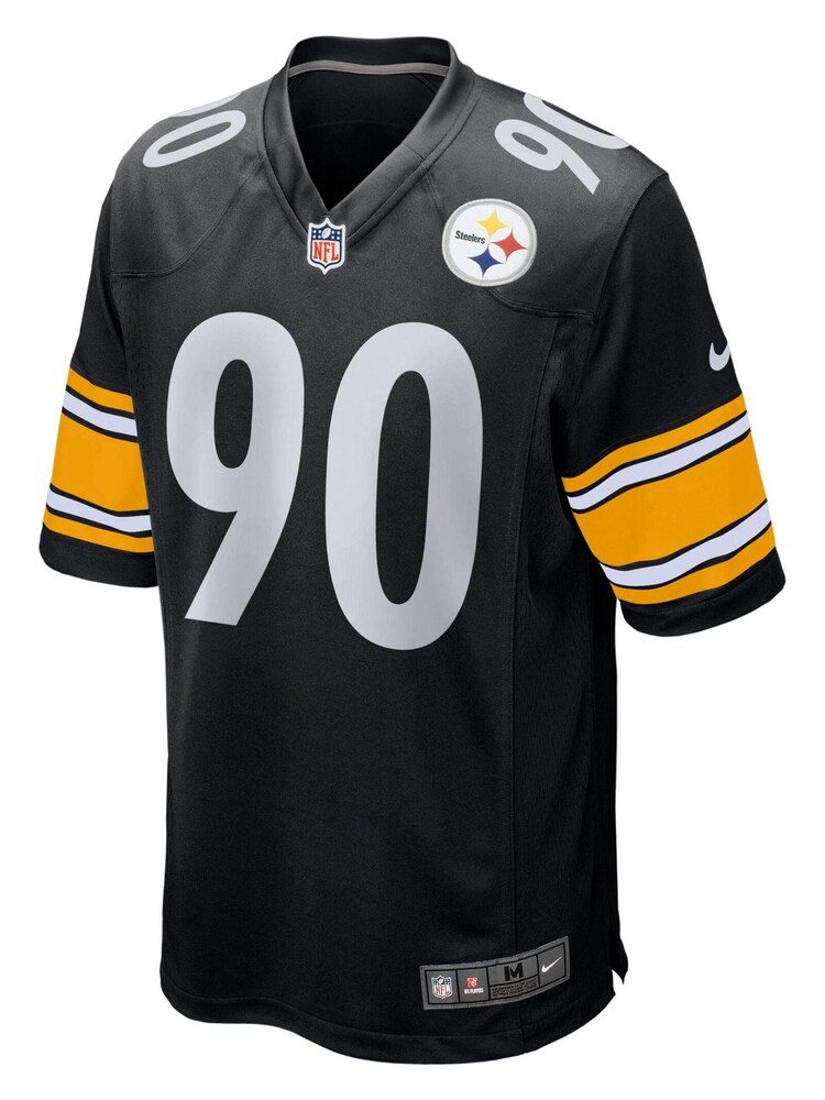 Nike Black NFL Pittsburgh Steelers Home Game Jersey - T.J. Watt Youth - Image 2 of 3
