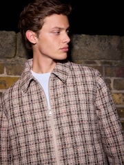 Neutral EDIT Boucle Check Jacket - Image 5 of 12