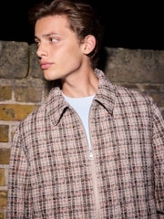 Neutral EDIT Boucle Check Jacket - Image 6 of 12