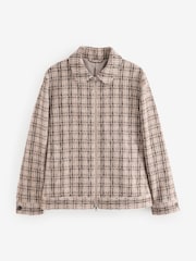 Neutral EDIT Boucle Check Jacket - Image 8 of 12