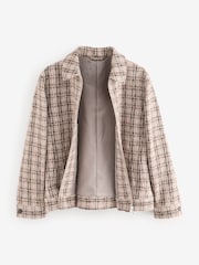 Neutral EDIT Boucle Check Jacket - Image 9 of 12