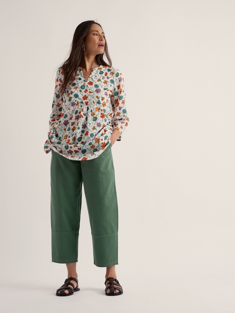 Blanc - Seasalt Cornwall 3/4 Sleeve Cotton Tunic - Image 1 sur 5