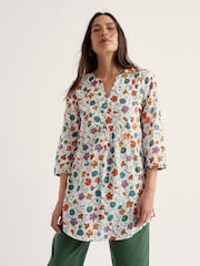 Blanc - Seasalt Cornwall 3/4 Sleeve Cotton Tunic - Image 2 sur 5