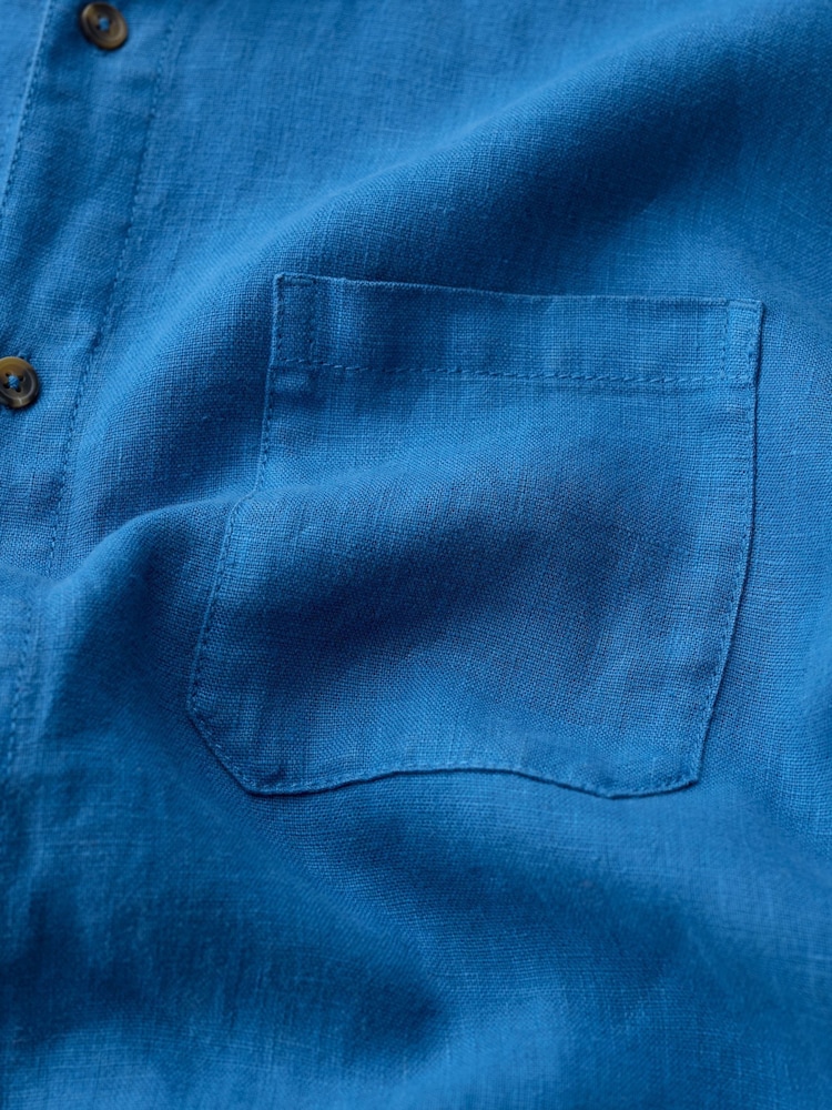Bleu - Chemise en lin Seasalt Cornwall Conservator 100% - Image 5 sur 5