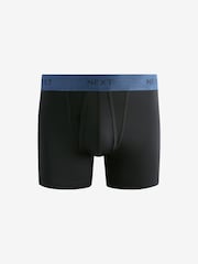 Black Bright Metallic Waistband Motionflex A-Fronts Boxers 4 Pack - Image 3 of 7