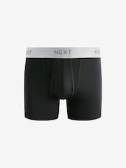 Black Bright Metallic Waistband Motionflex A-Fronts Boxers 4 Pack - Image 4 of 7