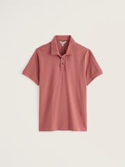 Seasalt Cornwall Pink Balefire Polo Shirt - Image 4 of 5