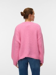 VERO MODA Bright Pink Long Sleeve Open Cardigan - Image 2 of 5