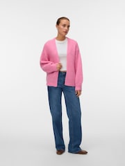 VERO MODA Bright Pink Long Sleeve Open Cardigan - Image 3 of 5