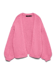 VERO MODA Bright Pink Long Sleeve Open Cardigan - Image 5 of 5