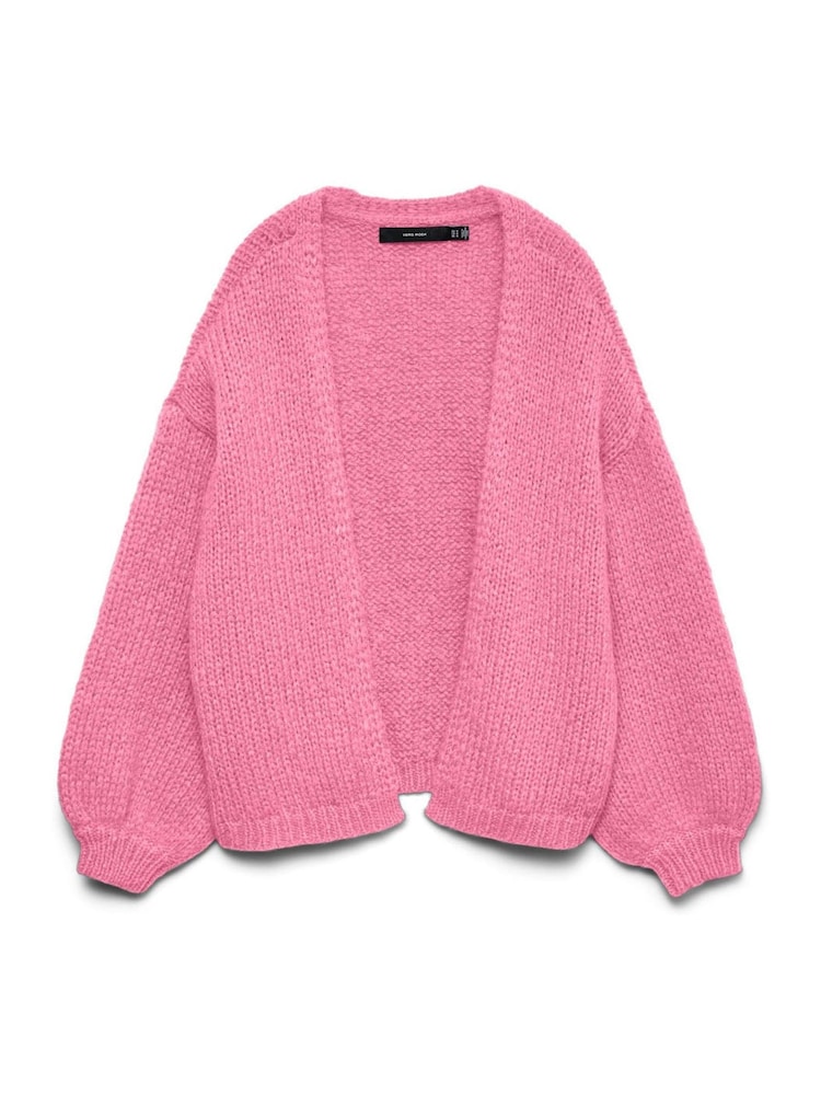 VERO MODA Bright Pink Long Sleeve Open Cardigan - Image 5 of 5 VERO MODA Bright Pink Long Sleeve Open Cardigan - Image 5 of 5