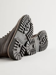 Chocolate Brown Wide Fit (G) Leather Work Boots - Image 7 of 8