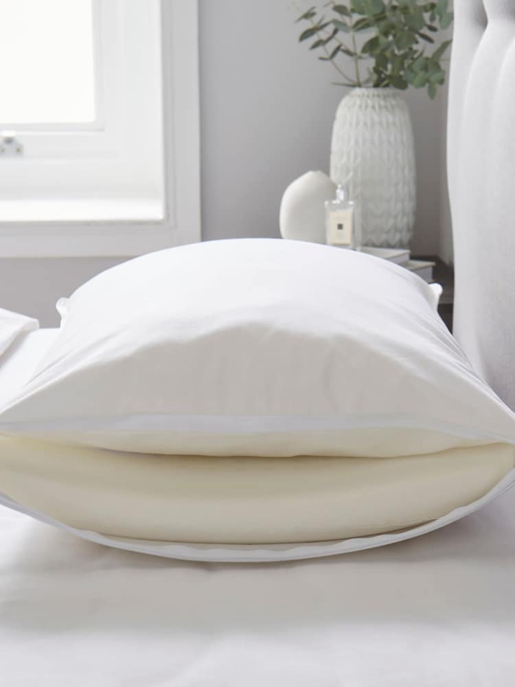 Fine Bedding Company Dual Support Memory Foam 100% Cotton Pillow - Image 2 of 3