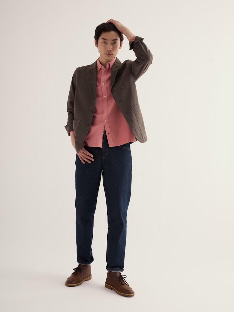 Seasalt Cornwall Pink Jenken Garment Dyed Oxford Shirt - Image 1 of 5 Seasalt Cornwall Pink Jenken Garment Dyed Oxford Shirt - Image 1 of 5