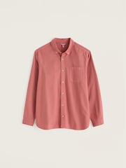 Seasalt Cornwall Pink Jenken Garment Dyed Oxford Shirt - Image 4 of 5